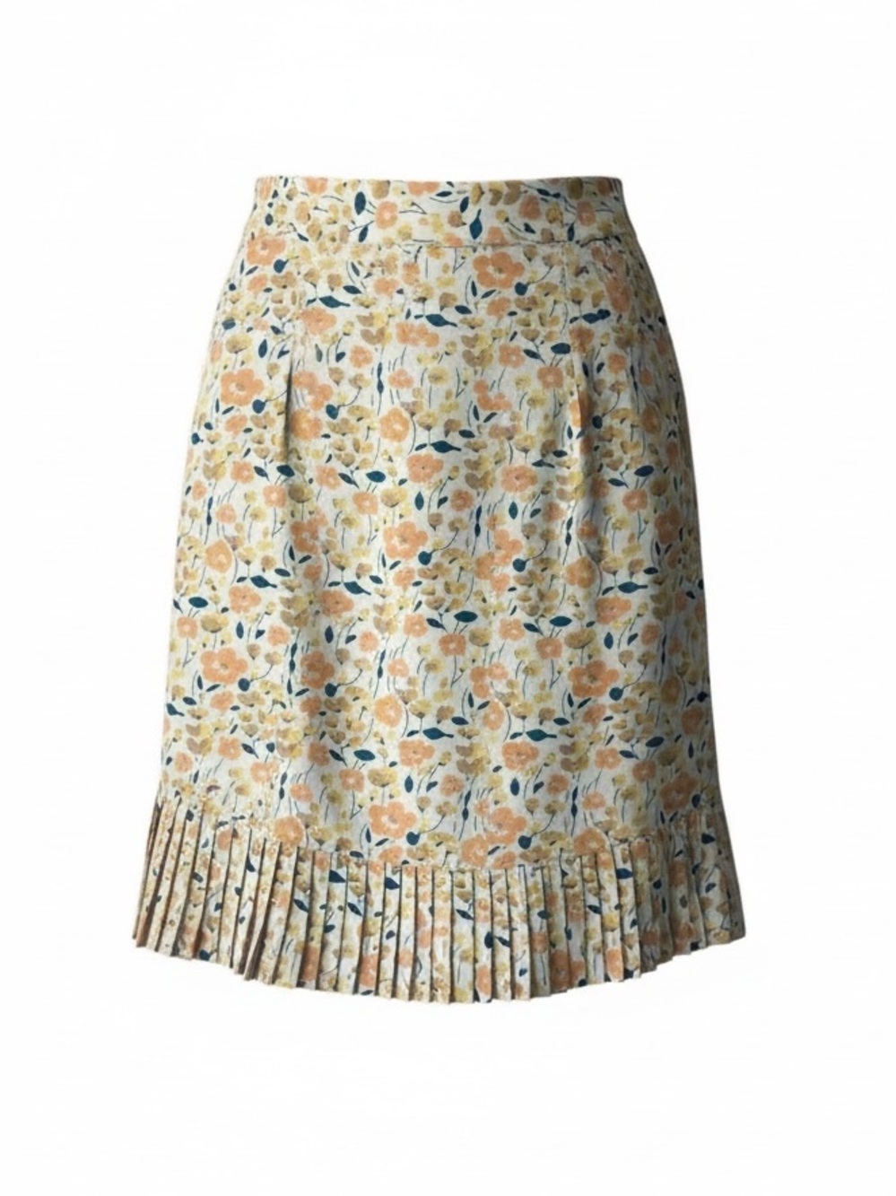 NWOT MARC JACOBS floral 100% silk pleated hem skirt size 6 new without tags